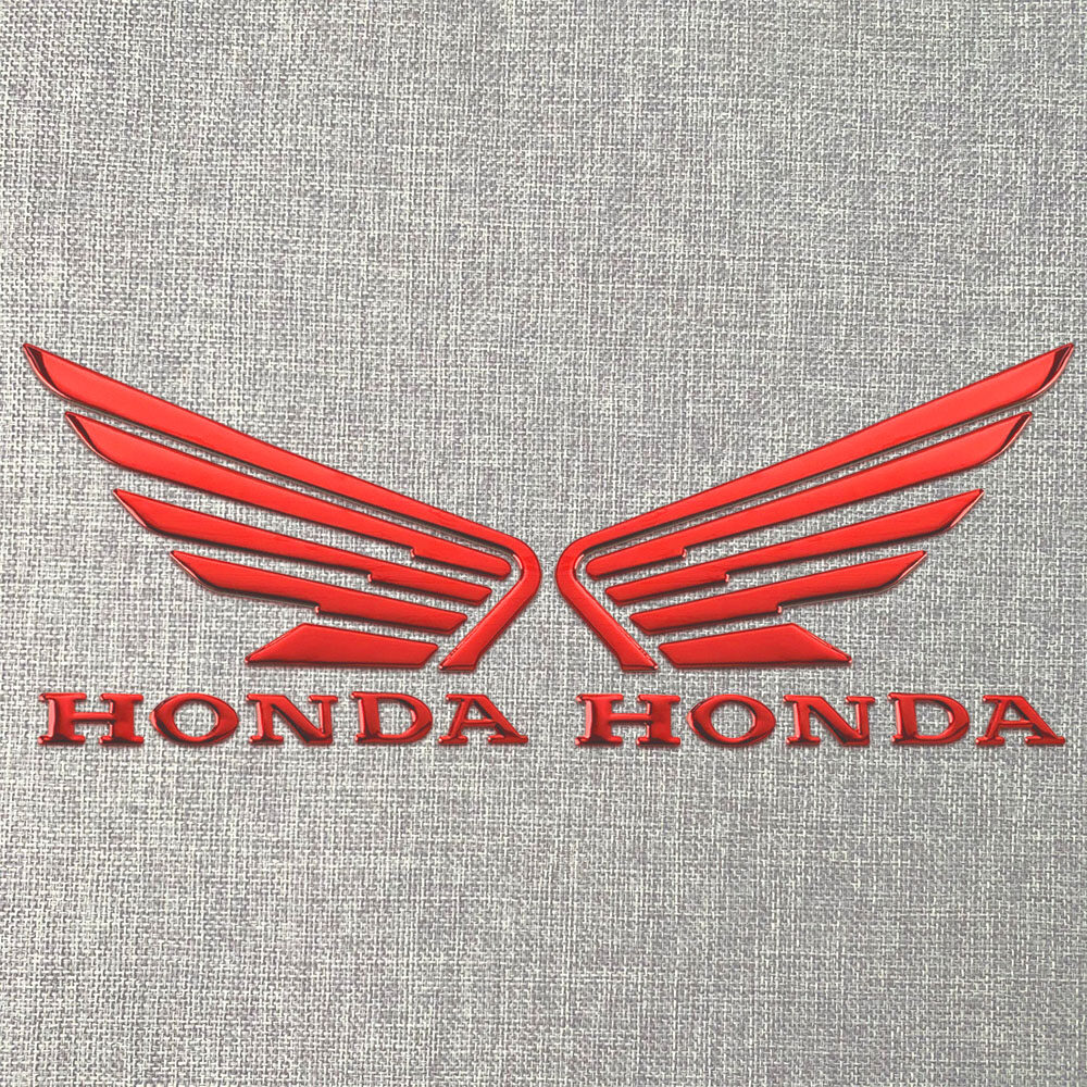 คู่ขนาดใหญ่และขนาดเล็ก3D Honda Emblem ซ้ายและขวาปีกคุณภาพสูงรถ ...