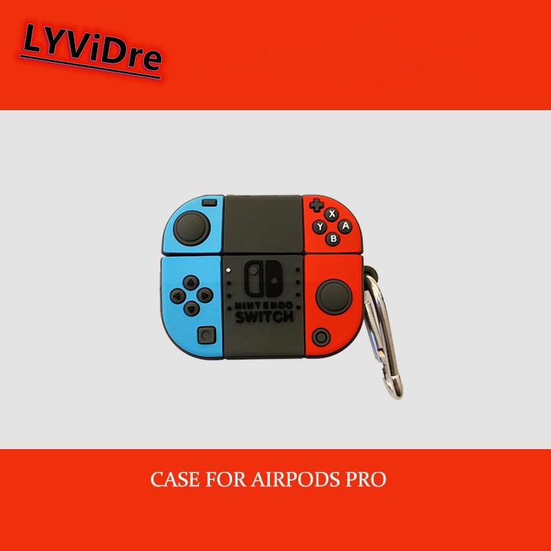 3D Creative game console Switch Handle Earphone Case for Apple AirPods 3 Pro Airpods 1 2 3 2021 Soft Cover Headphone Air Pods Casing Pouch Protective AirPod Accessories