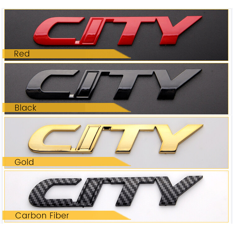Miếng Dán Biểu Tượng Xe Hơi Honda City Miếng Dán Biểu Tượng Chữ Cái Thành