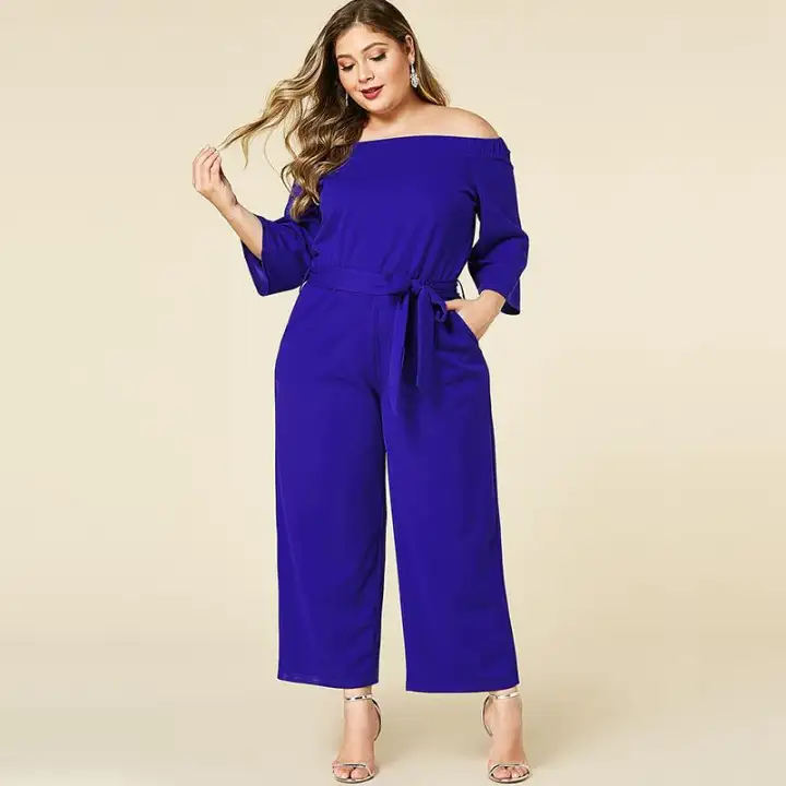 plus size long sleeve jumpsuit