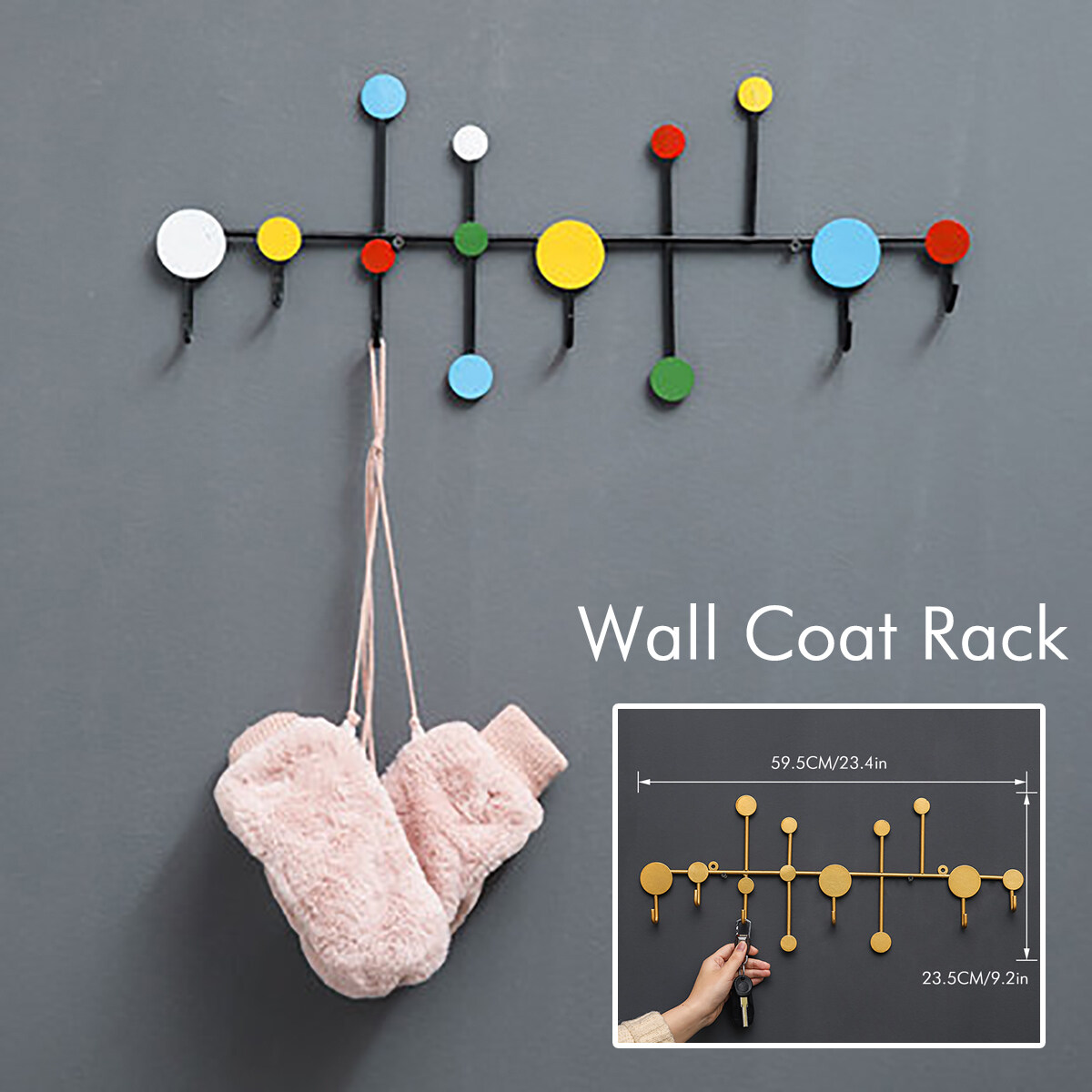 Nordic Creative Coat Hangers Rack Hat Clothes Hook Wall Coat Rack Home Decor