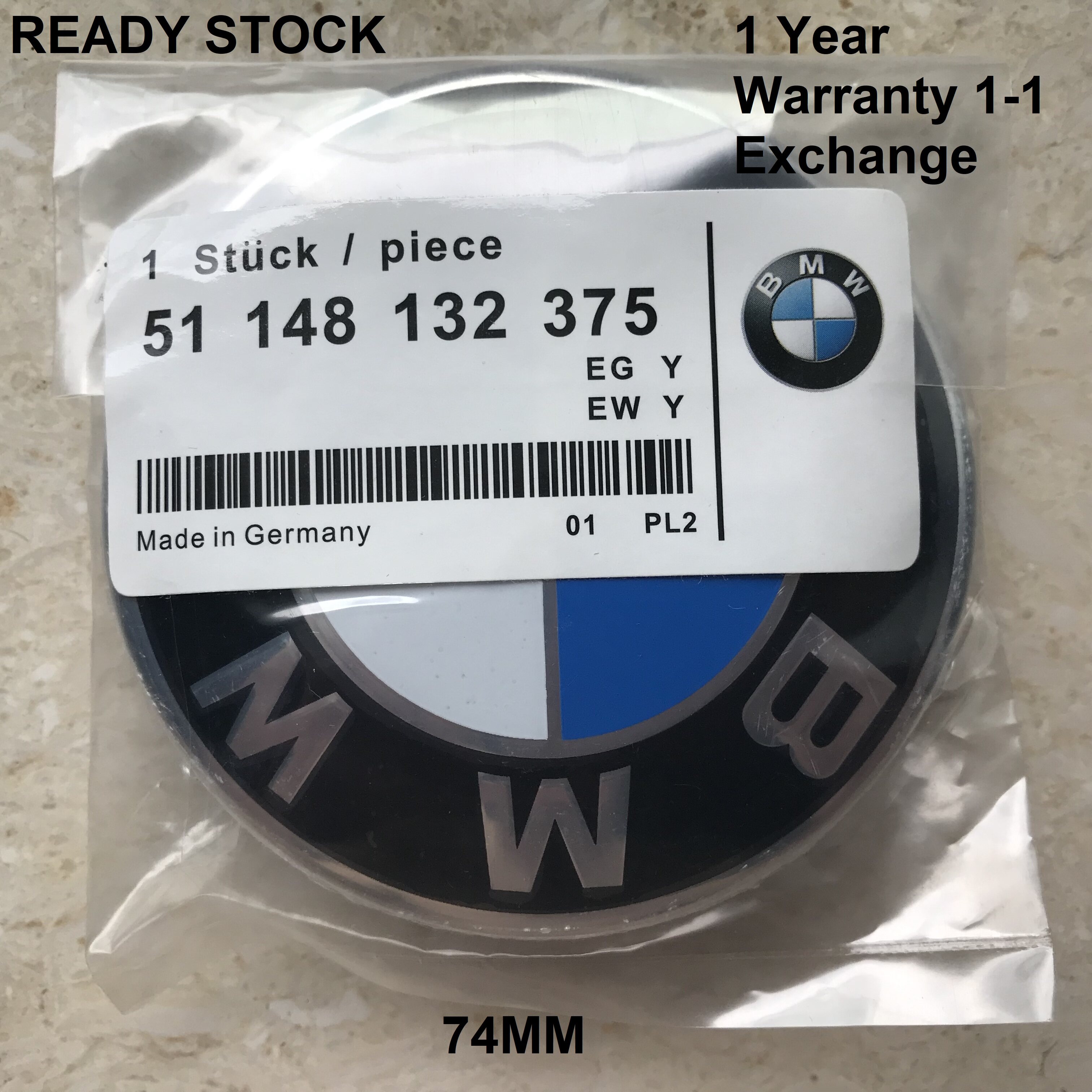 74mm BMW Emblem Replacement (1 Year Warranty) | Lazada