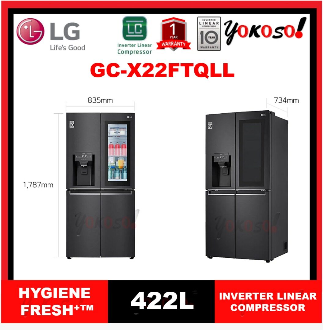 lg 4 door fridge gc x22ftqll