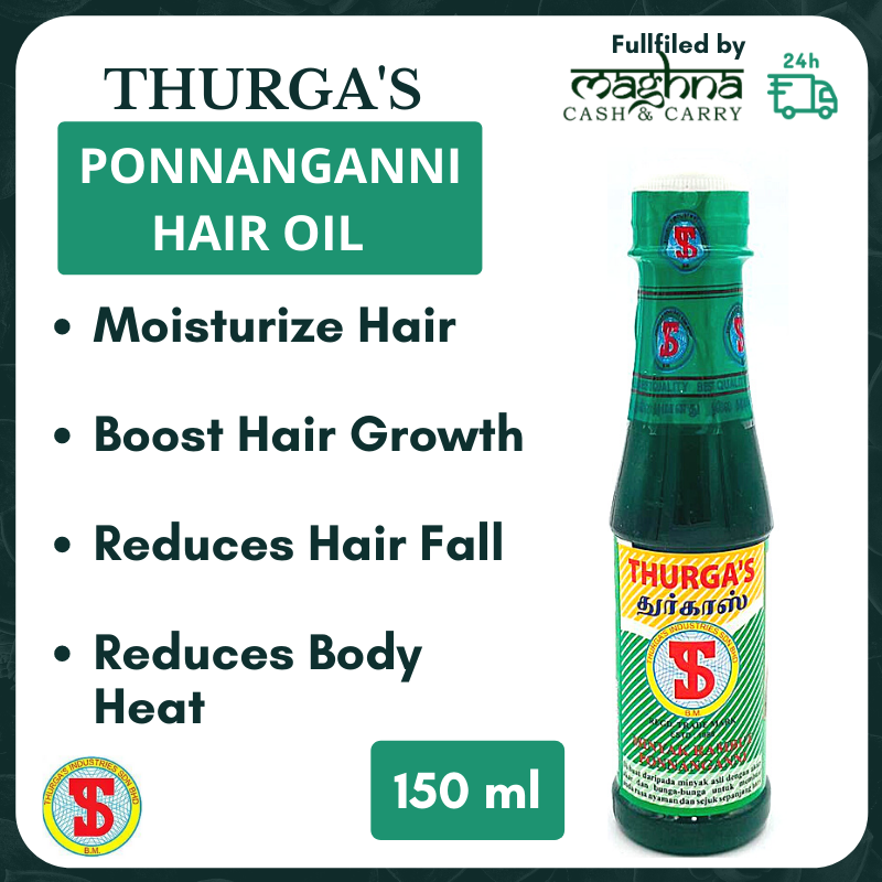 Thurgas Ponnanganni Hair Oil 150ml - Minyak Rambut Ayurveda | Lazada