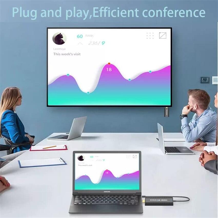 50M Wireless HDMI Video Transmitter And Receiver Extender Display Adapter Screen Share Switch For PS4 PC To TV Monitor Projector