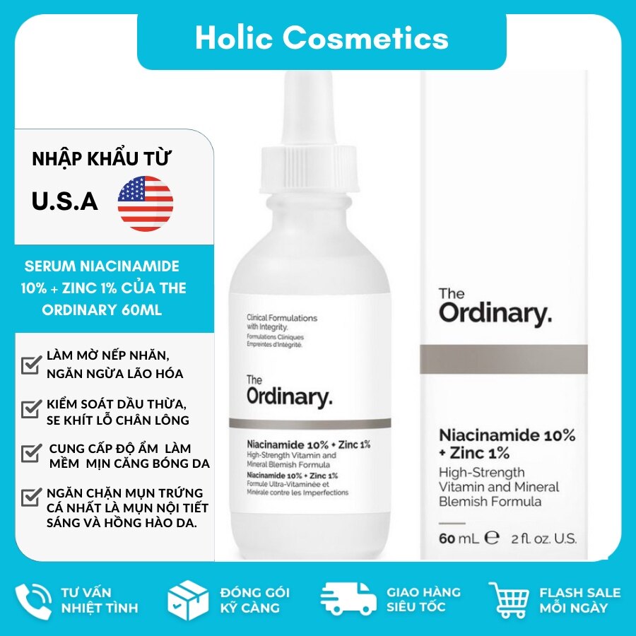 [CANADA- Full Bill] Serum Niacinamide 10% + ZinC 1% của The Ordinary 60ml