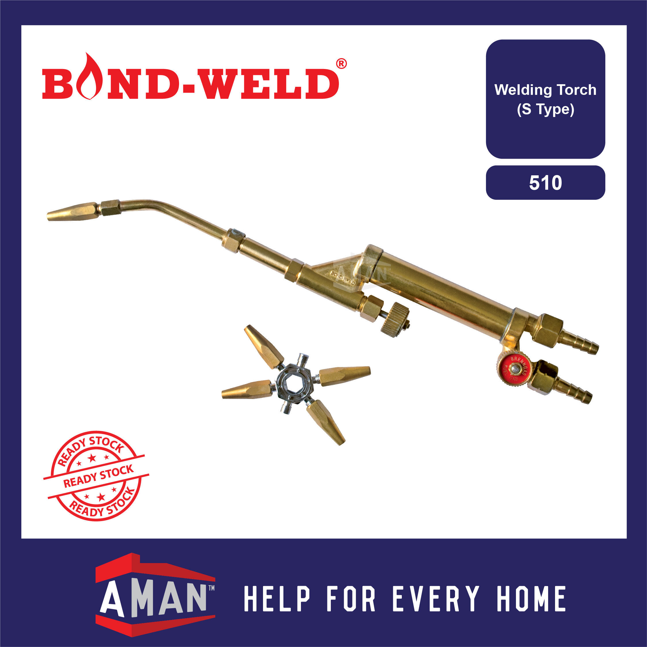 BOND WELD Cutting Torch Oxygen Acetylene Propane S Type Welding Torch