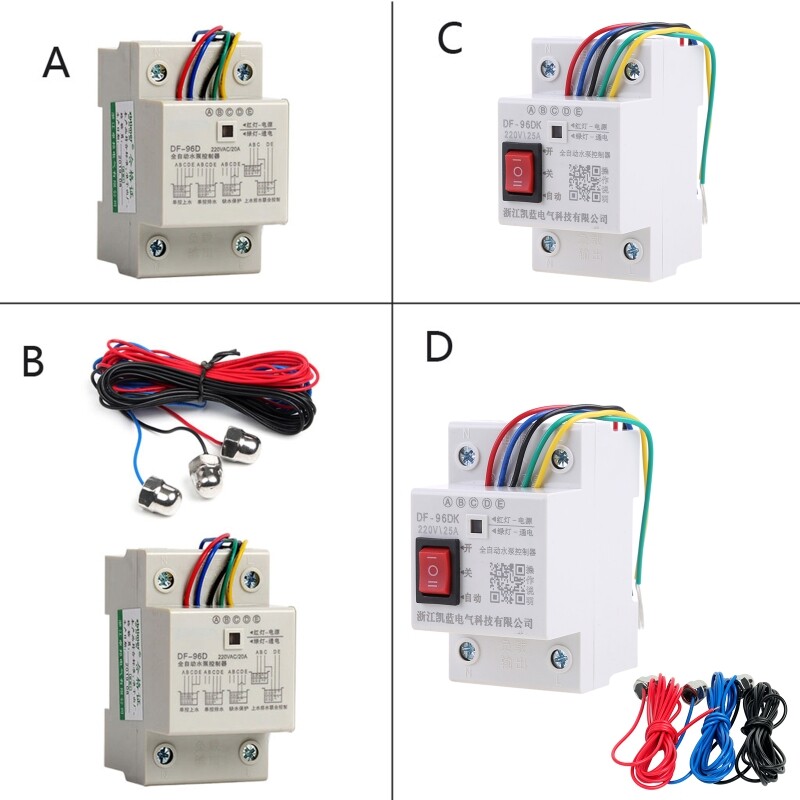 DF-96D Điều Khiển Mực Nước Tự Động, Đầu Dò Cảm Biến 3M Công Tắc Phát Hiện Mức Chất Lỏng Bể Bơm Nước