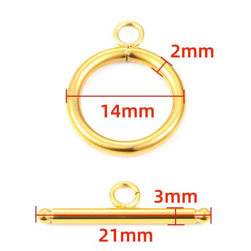 Gold hot sale toggle clasp