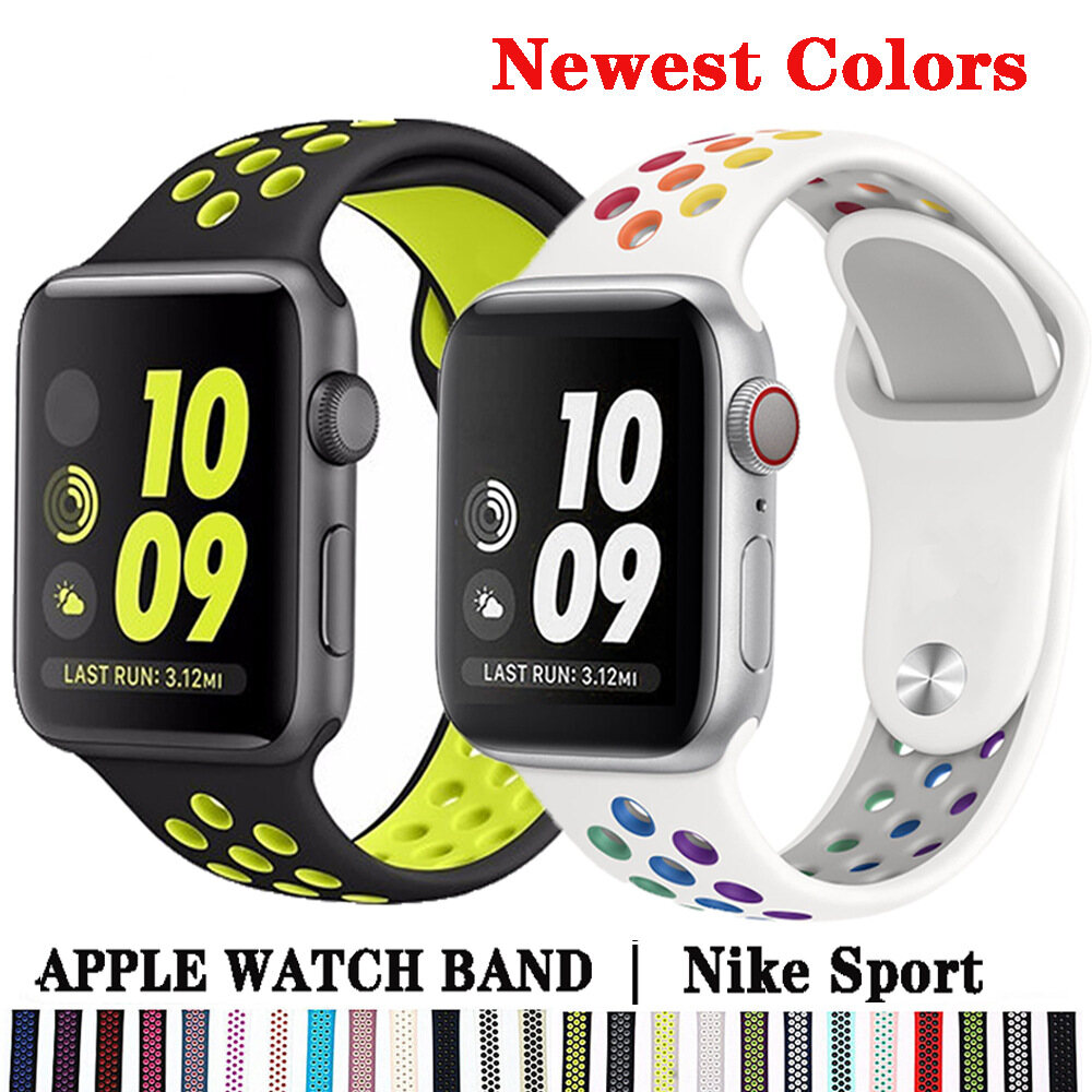 Pride Breathable Silicone Sports Band for Apple Watch SE 7 6 5 4 3 2 1 41MM 42MM 38MM Rubber Strap Bands for Apple Watch 5 4 3 40mm 44mm 45mm