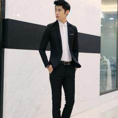 Nam Kinh Doanh Phù Hợp Với Đám Cưới Chú Rể Bộ Quần Áo Dài Tay Ôm Phù Hợp Với Phong Cách Phù Hợp Với Bộ MỚI