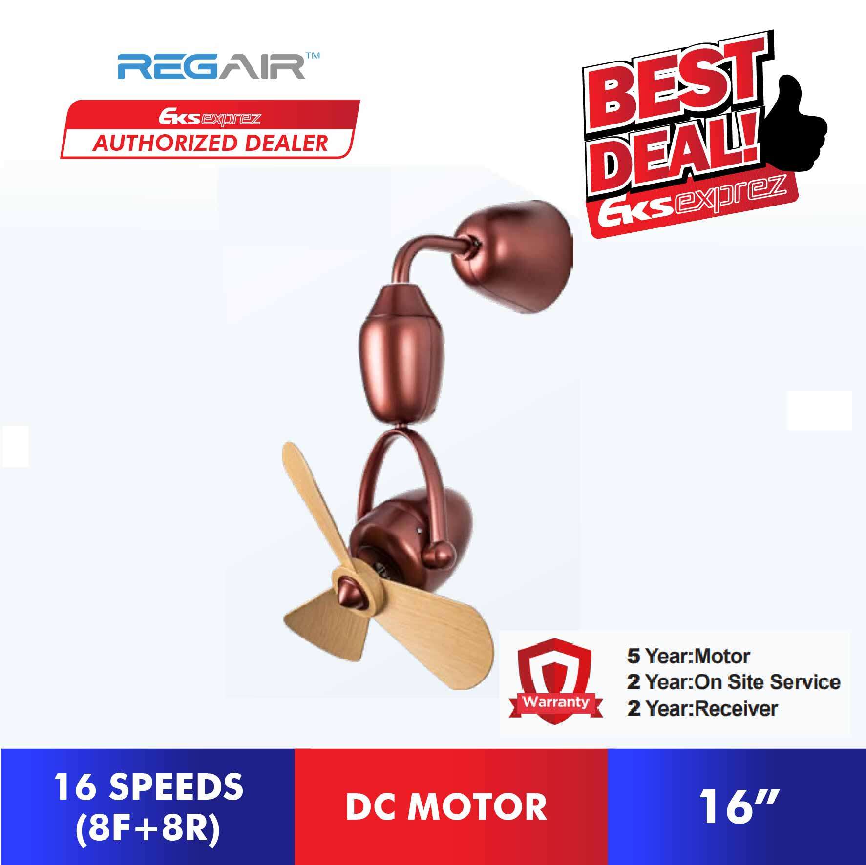 REGAIR ODEAN 18 PRO (16") DC Motor Wall Fan / Corner Fan with 8 Forward