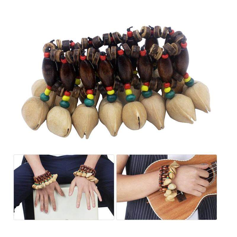 Handmade Nuts Shell Bracelet Handbell for Djembe African Drum Conga Percussion Accessories