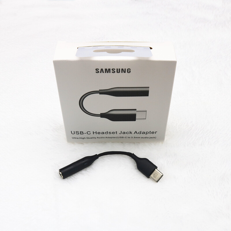 For samsung type-c to 3.5mm earphone cable adapter usb type c usb-c male to 3.5 aux audio female jack for samsung note 10 plus