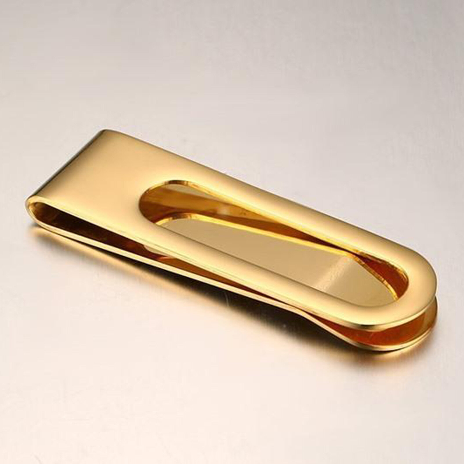 footful Stainless Steel Money Clip Metal Pocket Money ID Credit Card Holder Wallet