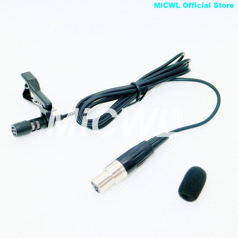 Lapel Lavalier Microphone Tie Clip Lapel Mic For Shure Sennheiser AKG Samson WL185 Mic