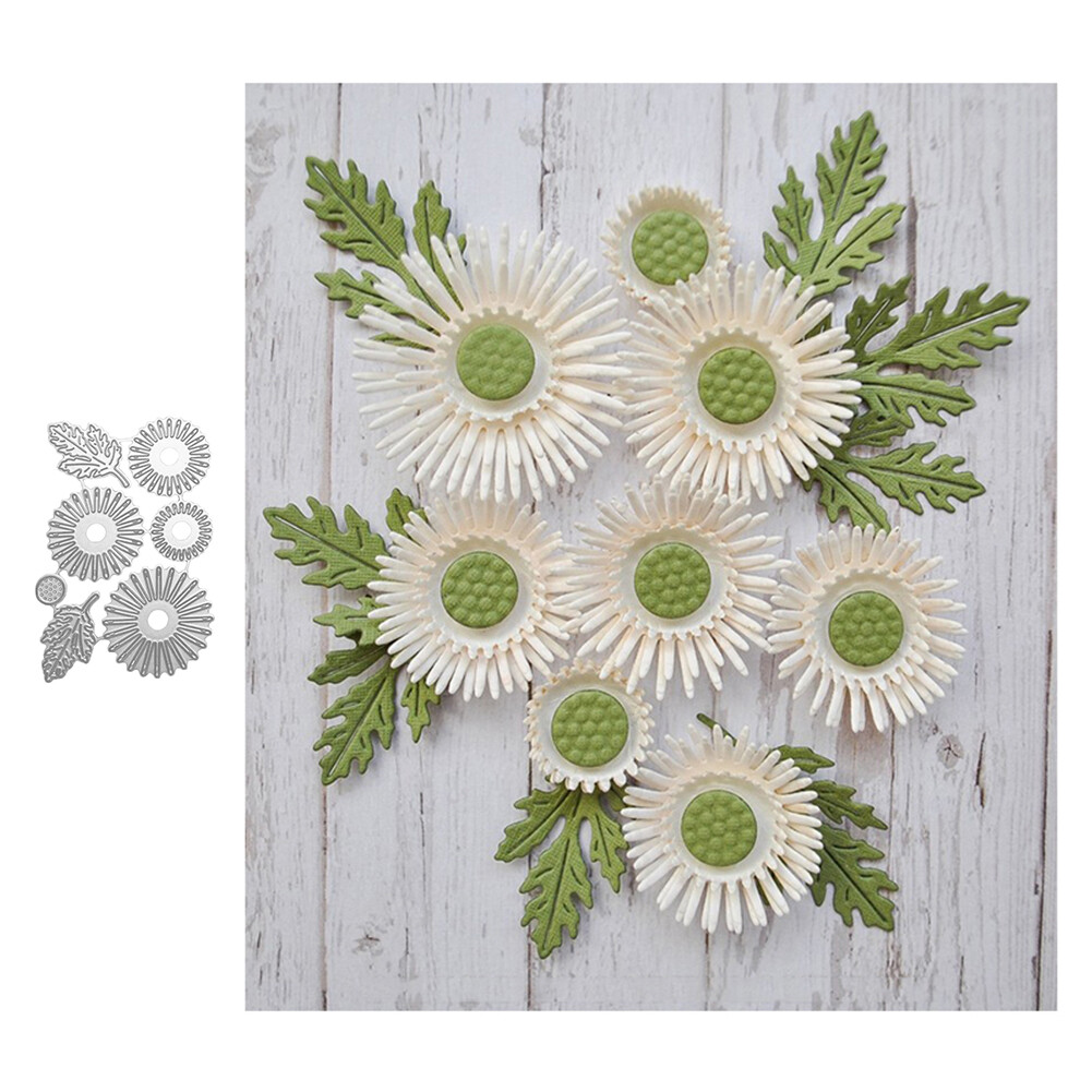 Livecity Cute Flower Leaf Metal Cutting Dies DIY Scrapbook Emboss Paper Card Stencil Mold