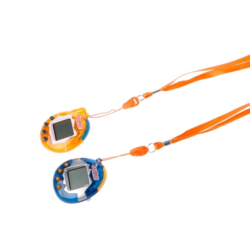 1 Máy Chơi Game Điện Tử Cầm Tay Kỹ Thuật Số Ảo LCD Cho Thú Cưng Đồ Chơi Với Dây Buộc
