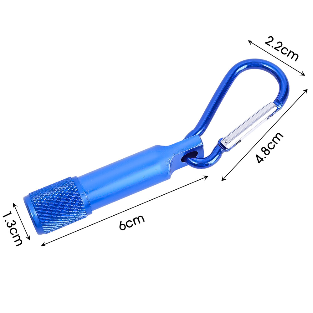 Mini Carabiner LED Flashlight Mini Flashlight Emergency Light Pocket-sized Flashlights Keychain Lights