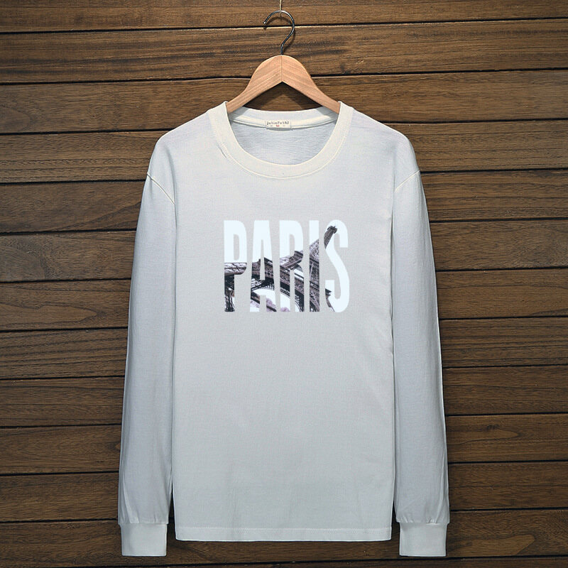 【M-10XL】165KG Can Wear 100%Combed Cotton Big Plus Size Fat Oversize Mens Print Long Sleeve T-Shirt Loose Casual Spring Autumn
