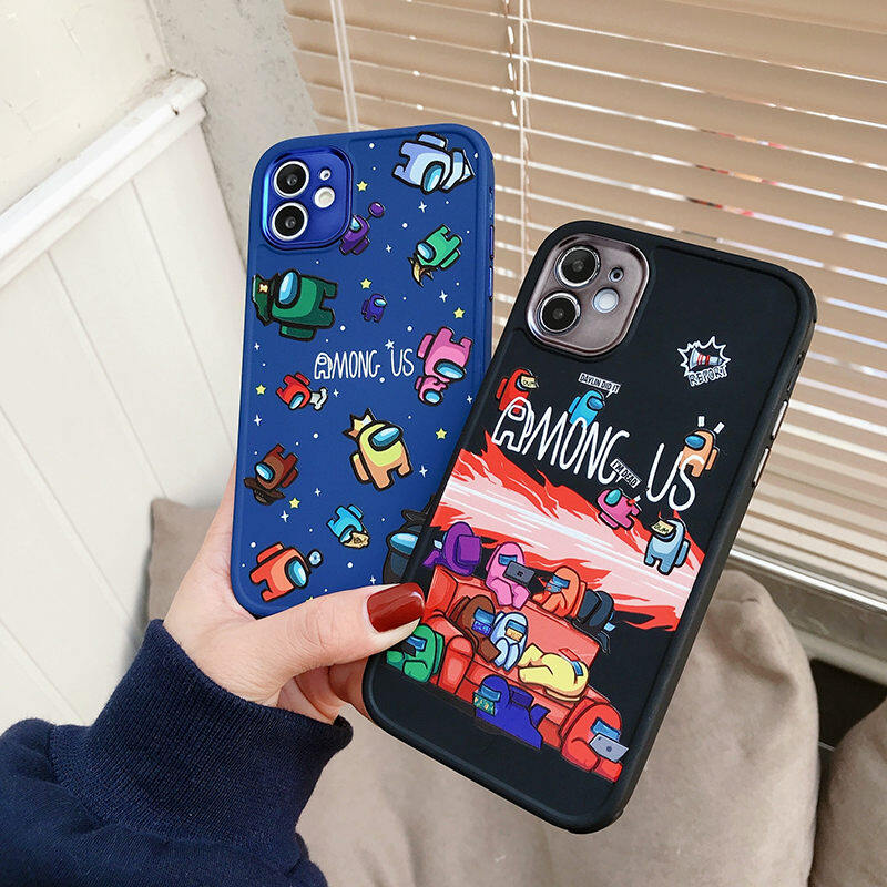 Game Characters Peas Battle Pattern Phone Case for IPhone 7 8 Plus SE 2020 Case IPhone 12 Pro Max Cute Cartoon Cover Case for IPhone 11 Pro Max XR XS MAX Soft Silicone Case