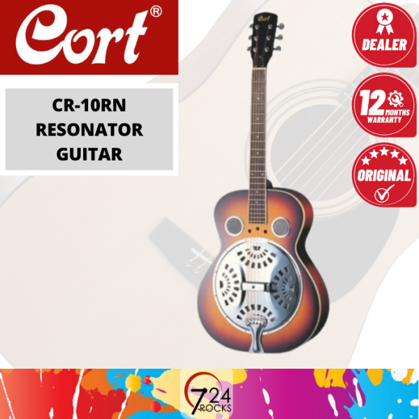 724 ROCKS Cort CR-10RN Resonator Bluegrass Series Acoustic Guitar Malaysia