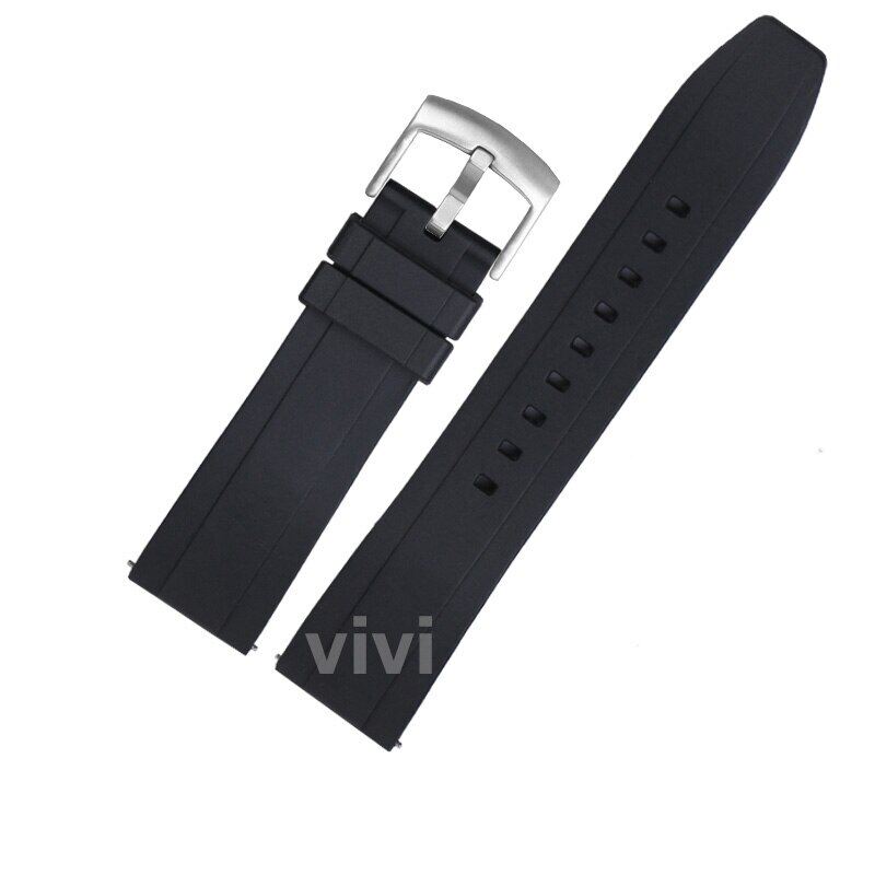 20mm 22mm 24mm rubber watchband quick release silicone strap for galaxy watch 3 45mm 41mm for amazfit huawei gt 2 honor