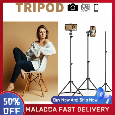 Universal Tripod Aluminum Selfie Lamp Stand Mobile Phone Video Live Digital Camera Photography Ring Light Tripods
