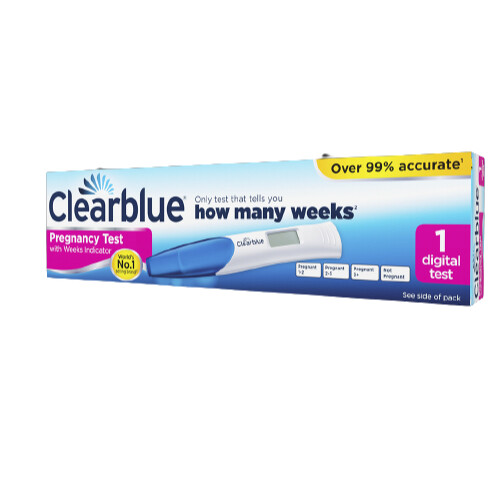 Clearblue Digital Pregnancy Test With Weeks Indicator (1s) | Lazada