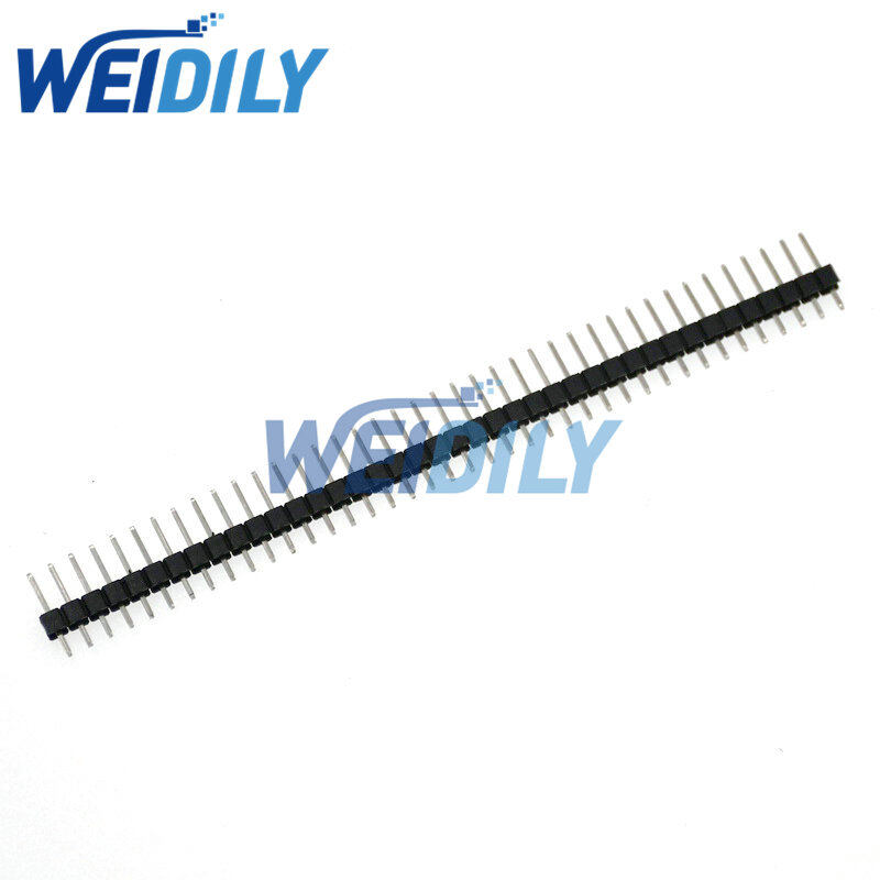 5pcs 40 pin 1x40 single row male 2.54 breakable pin header connector strip 1*40p