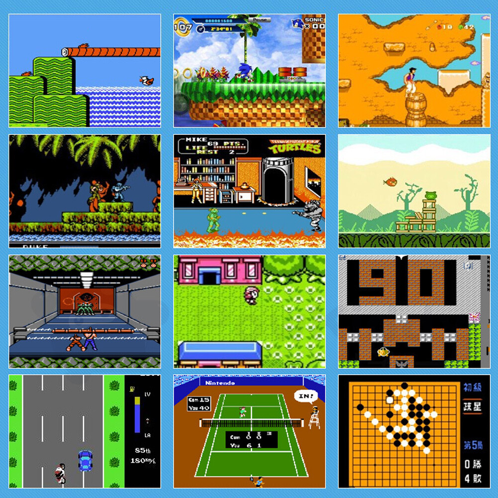 {Tenda} 400 in 1 Retro Video Game Console Handheld 3.0 inch 8 Bit Pocket Player