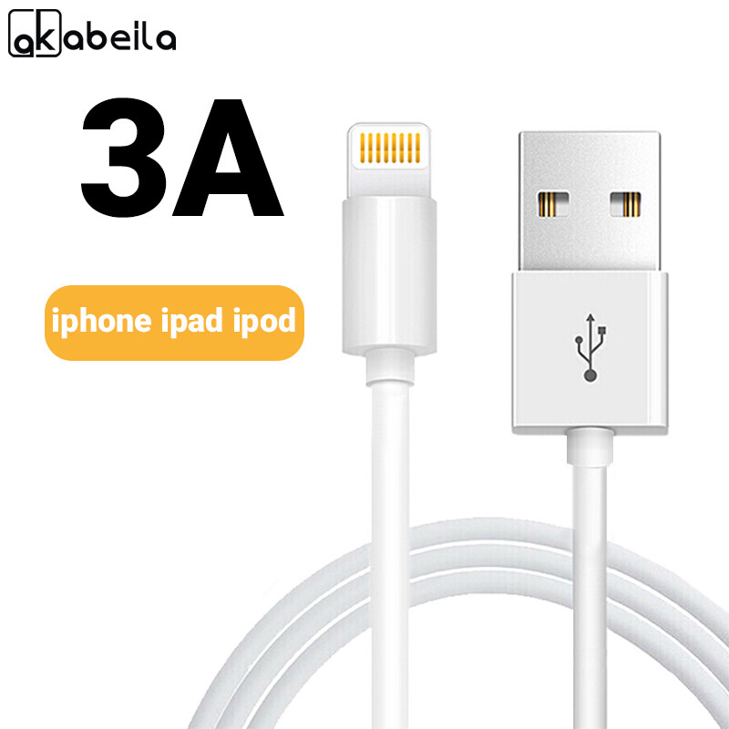 AKABEILA USB Charging Cable for Apple IPhone 12 11 PRO X XS MAX XR 5 5S SE