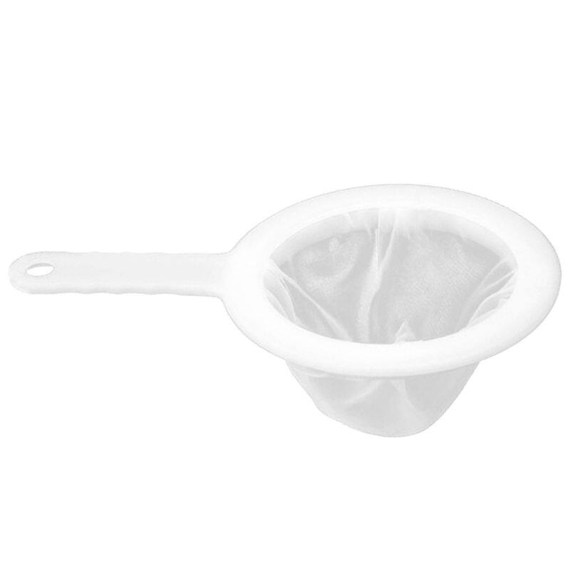 [Hot Sale] Reusable Nylon Super Fine Colander Mesh Sieve Strainer with Handle for Honey Juice Tea Soymilk Filter