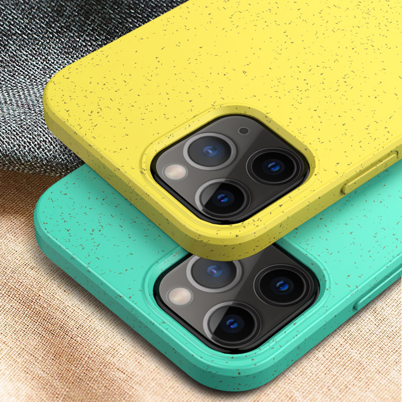 Crashstar Thân Thiện Với Môi Trường Silicone Thêm rơm lúa mì Mềm vỏ điện thoại Cho iPhone 16 15 14 Pro Max Cộng Với 13 12 11 Pro Max Mini XS Max XR X 8 7 Plus + SE 2020 điện thoại chống sốc Bìa Phân Hủy Sinh Học Điện Thoại Caing Hot Bán