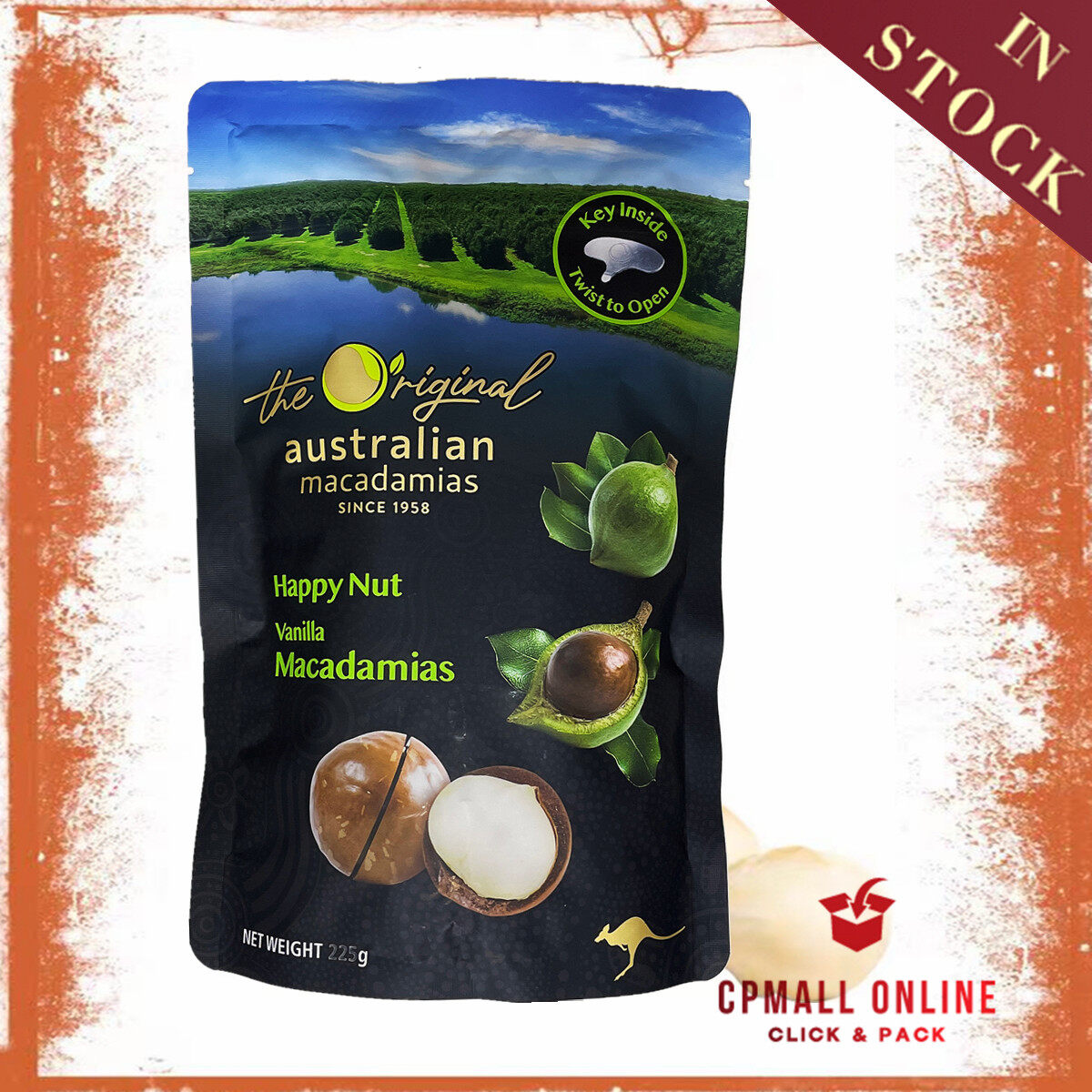 [Expiry Date 09/2025] Macadamias Australia 夏威夷果香草味 Happy Nut Vanilla Macadamias 225g (Australia
