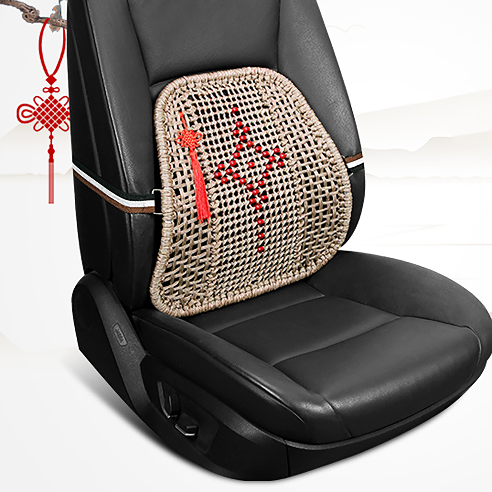 Back Support Mesh Ventilate Wear-resistant Moisture Absorption Durable Dirt-resistant Relief Pain Ergonomic Car Seat Chair Lumbar Back Support for Office Durable Back Support