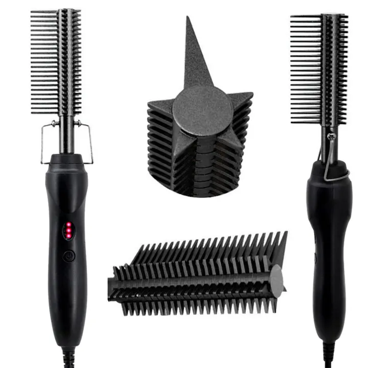 heated afro comb