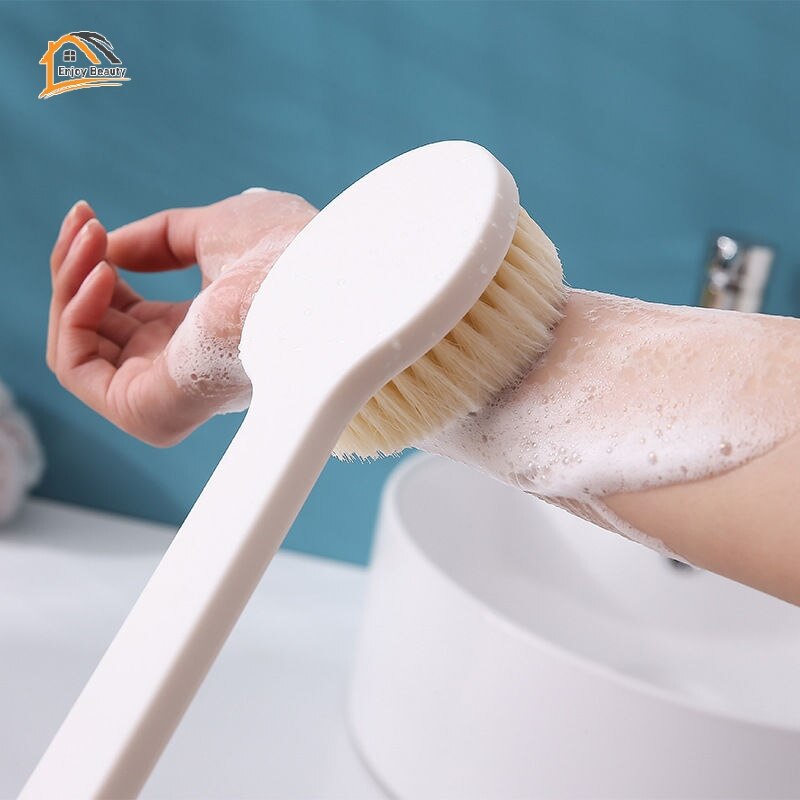 Long-handled soft-haired bath brush set bath brush rubbing back brush back cleaning brush good product rubbing bath