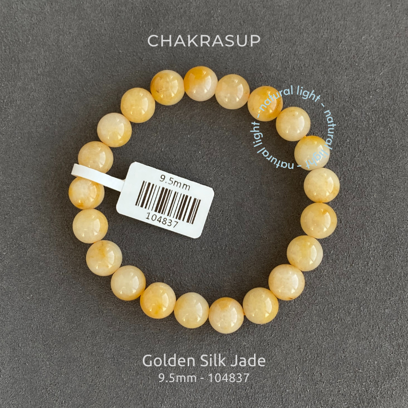 golden silk jade bracelet