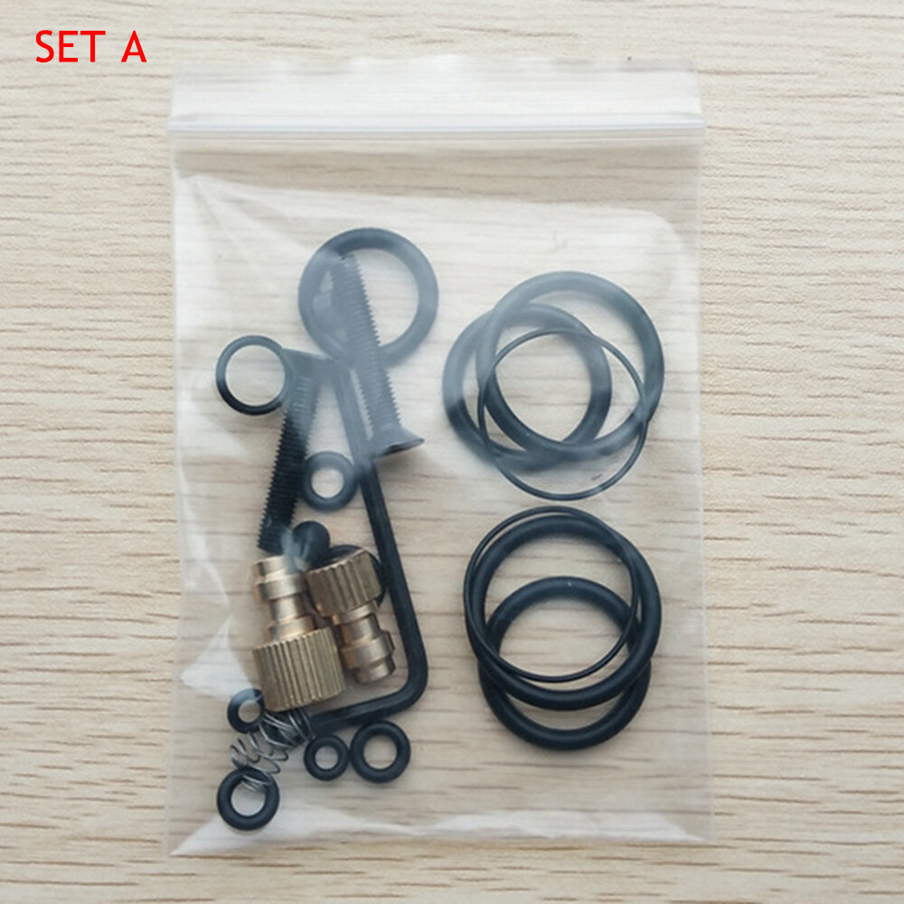 NBR/Copper Inflator Repair Set Black Kit High-Pressure Pump Replacement