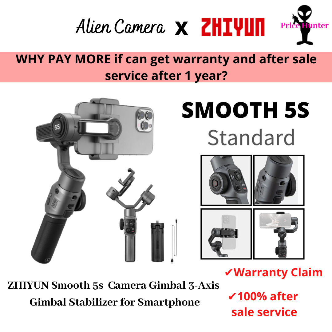 Zhiyun Smooth 5s Camera Gimbal 3 Axis Gimbal Stabilizer For Smartphone Zhiyun Smooth 5s Camera Gimbal 3 Axis Gimbal Stabilizer For Smartphone