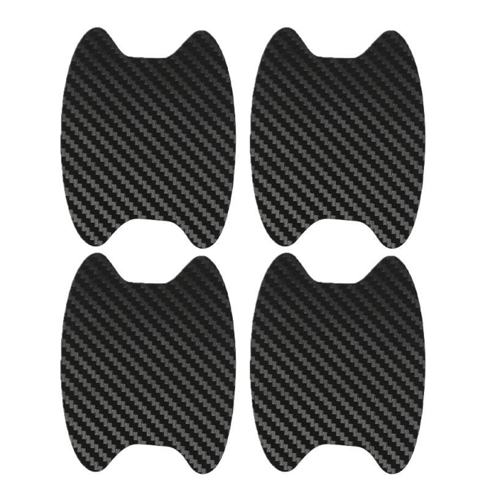 4 Pcs Door Handle Bowl Sticker Door Handle Protector Carbon Fiber Door Handle Sticker Door Handle Clearance Protector Door Handle Bowl Cover Car Decor