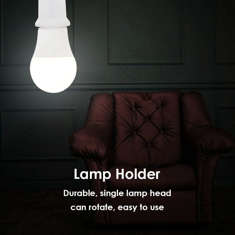 Rotary B15 to E27 Lamp Holder Adjustable LED Light Bulb Socket Base Adapter
