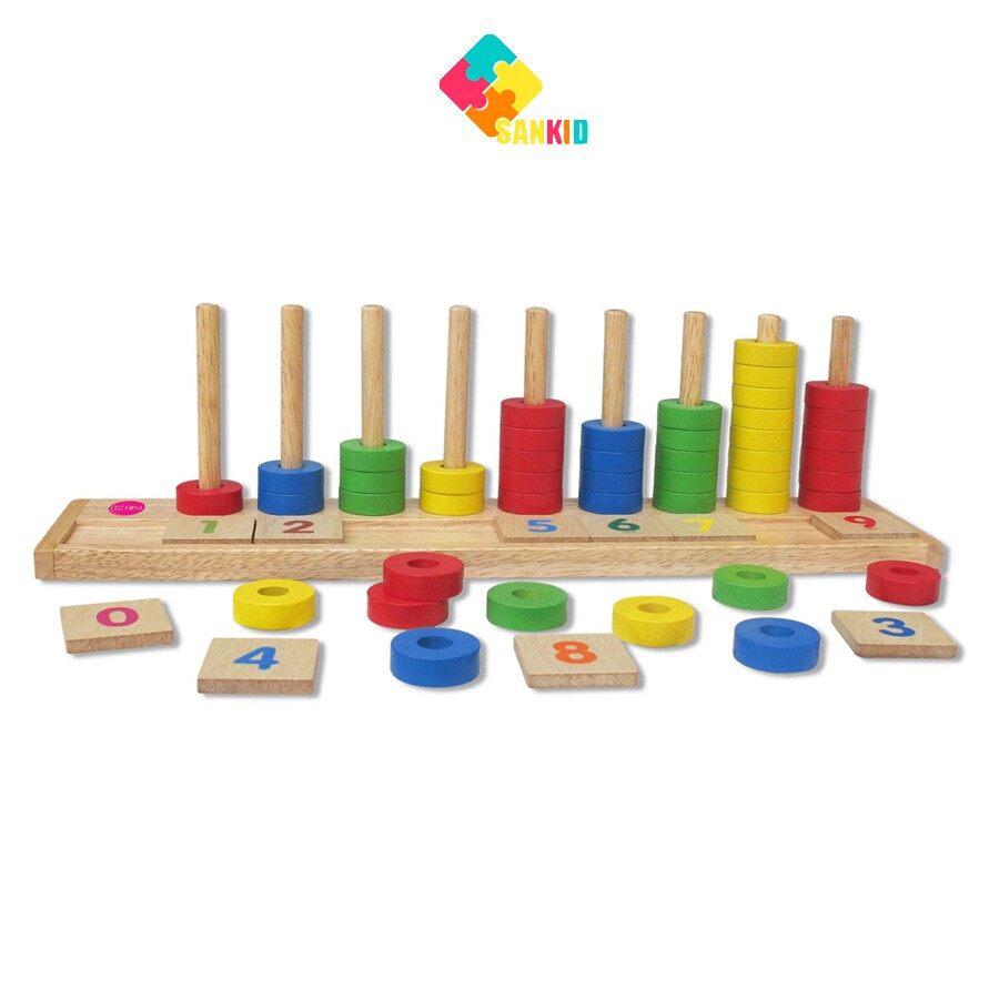 [Hoàn Tiền 10%]Học đếm bậc thang - Đồ chơi gỗ Winwintoys