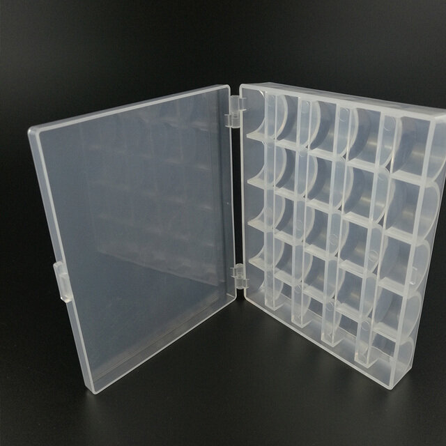 25 cái/Bộ suốt chỉ rỗng Máy may vỏ nhựa hộp lưu trữ cho ống chỉ máy may với chủ đề lưu trữ trường hợp Bộ công cụ may