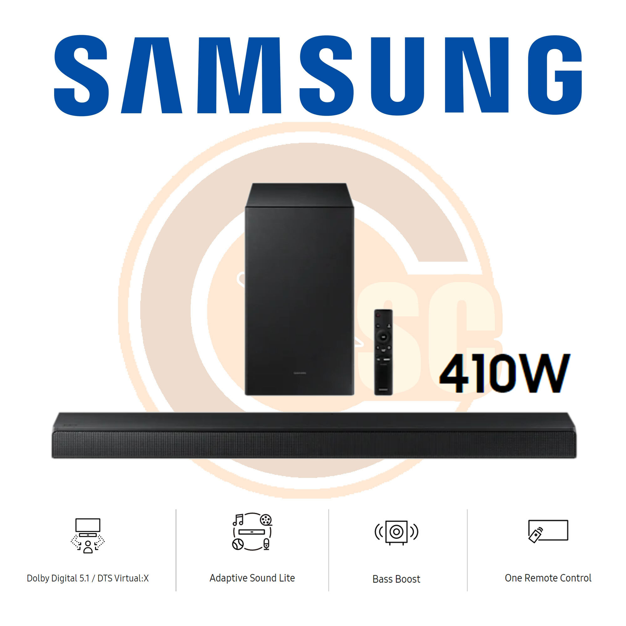 SAMSUNG 410W SOUNDBAR HWA550 Lazada