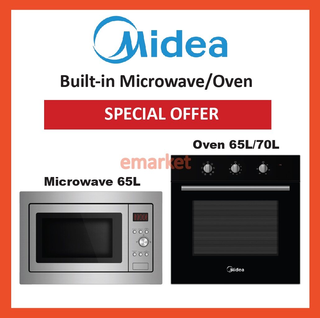 Midea BuiltIn Oven Midea 65L Built In Oven MBOM1865 Lazada