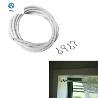 Wilk 1m 2m 3m Pvc Coated Plastic Curtain Rope Curtain Poles Tracks