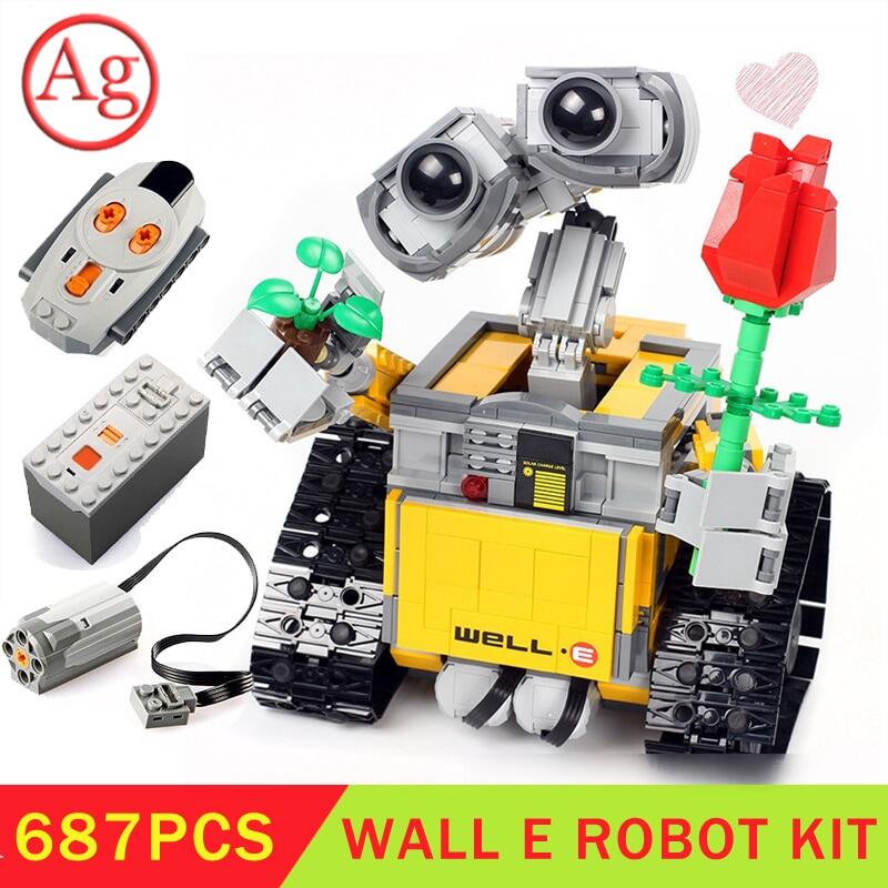 Star Series Wars Movie Compatible Legoed Idea Robot Wall E With Motor Blocks Toys Led Light Kit And The Blocks Set Lazada Singapore