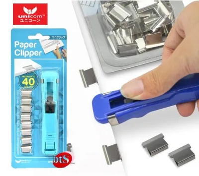 Unicorn Paper Clipper Portable Fast Clam Clip Dispenser / add on refills